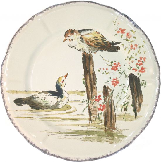 Тарелка десертная Чирок, SARCELLES,, GRANDS OISEAUX, GIEN Тарелка десертная Чирок, SARCELLES,, GRANDS OISEAUX, GIEN