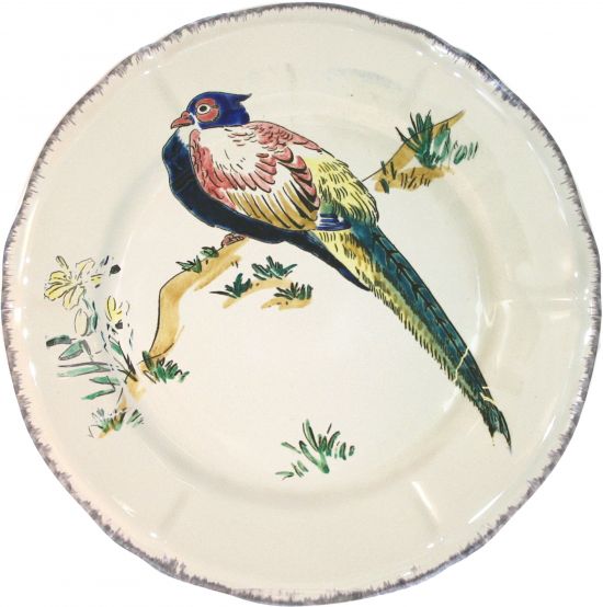 Тарелка десертная Фазан FAISAN AMHERST,, GRANDS OISEAUX, GIEN Тарелка десертная Фазан FAISAN AMHERST,, GRANDS OISEAUX, GIEN