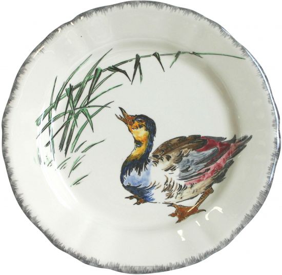 Тарелка обеденная Утка, CANARD,, GRANDS OISEAUX, GIEN Тарелка обеденная Утка, CANARD,, GRANDS OISEAUX, GIEN