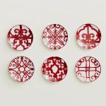 Набор из 6-ти тарелок для хлеба  Balcon du Guadalquivir, HERMES, арт.:011612P