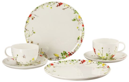 Набо 6 предметов чаные пары и десертные тарелки Rosenthal  Brillance арт.10530-405101-28597 Набо 6 предметов чаные пары и десертные тарелки Rosenthal  Brillance арт.10530-405101-28597