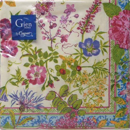 Салфетки бумажные MILLEFLEURS, 25 X 25 см GIEN Салфетки бумажные MILLEFLEURS, 25 X 25 см GIEN