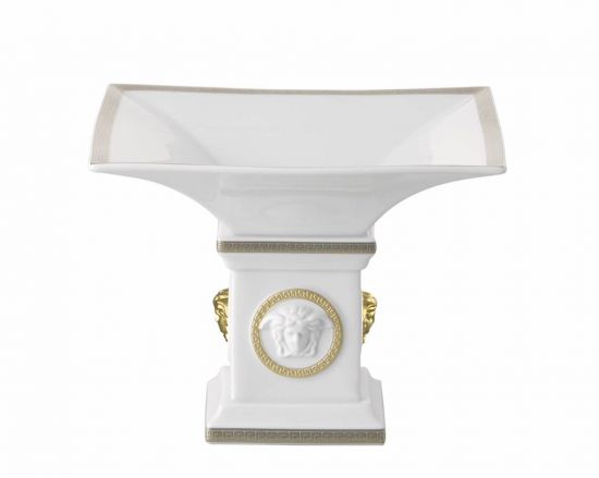 Блюдо на ножке Versace GORGONA WHITE арт. 14095-102845-25423