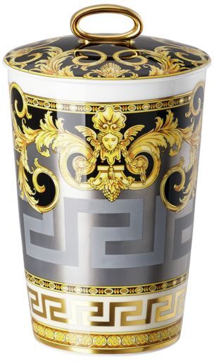 Свеча в фарфоровой колбе с крышкой   Versace PRESTIGE GALA арт. 14402-403637-24868 Свеча в фарфоровой колбе с крышкой   Versace PRESTIGE GALA арт. 14402-403637-24868