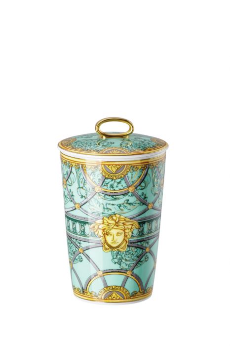 Свеча в фарфоровой колбе с крышкой   Versace LA SCALA DEL PALAZZO арт. 14402-403664-24868 Свеча в фарфоровой колбе с крышкой   Versace LA SCALA DEL PALAZZO арт. 14402-403664-24868