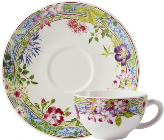 Чайная пара набор 2 ШТ.., MILLEFLEURS, 450 мл, - Д 18 см GIEN Чайная пара набор 2 ШТ.., MILLEFLEURS, 450 мл, - Д 18 см GIEN