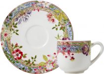 Кофейная пара , набор 2 ШТ.., MILLEFLEURS, Д 12,9 см - 80 мл, GIEN Кофейная пара , набор 2 ШТ.., MILLEFLEURS, Д 12,9 см - 80 мл, GIEN