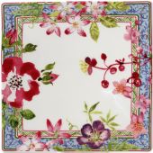 Тарелка квадратная MILLEFLEURS, 17 X 17 см GIEN Тарелка квадратная MILLEFLEURS, 17 X 17 см GIEN