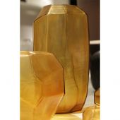 ВАЗА GUAXS CUBISTIC TALL, ЦВЕТ: ПРОЗРАЧНЫЙ/ЗОЛОТОЙ 1655CLGD