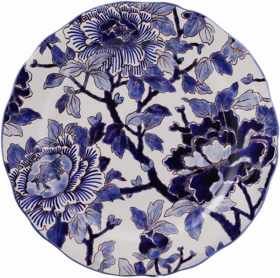 ДЕСЕРТНАЯ ТАРЕЛКА, GIEN, PIVOINES BLEUES, D 22,4 cm ДЕСЕРТНАЯ ТАРЕЛКА, GIEN, PIVOINES BLEUES, D 22,4 cm