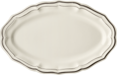 Блюдо овальное 41 X 26 см., FILET TAUPE, GIEN, 1692COV622 Блюдо овальное 41 X 26 см., FILET TAUPE, GIEN, 1692COV622