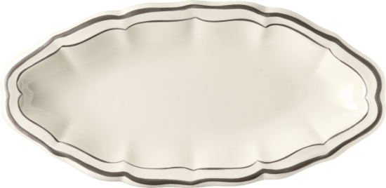 Блюдо овальное 26,5 X 13,2 см., FILET TAUPE, GIEN, 1692CRAV22 Блюдо овальное 26,5 X 13,2 см., FILET TAUPE, GIEN, 1692CRAV22