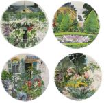 Набор из 4 десертных тарелок PARIS GIVERNY  Д 22 см., GIEN Набор из 4 десертных тарелок PARIS GIVERNY  Д 22 см., GIEN