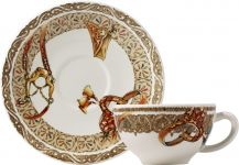 Чайная пара набор 2 ШТ..Лошади ветра 160мл,, - Д 15,2 cm, арт,17512PTH01 ,CHEVAUX DU VENT, GIEN Чайная пара набор 2 ШТ..Лошади ветра 160мл,, - Д 15,2 cm, арт,17512PTH01 ,CHEVAUX DU VENT, GIEN