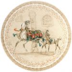 Блюдо для фруктов,Лошади ветра D 31 cm, арт,1751CCT199 ,CHEVAUX DU VENT, GIEN Блюдо для фруктов,Лошади ветра D 31 cm, арт,1751CCT199 ,CHEVAUX DU VENT, GIEN
