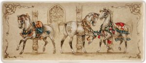 Блюдо для кекса прямоугольное Лошади ветра,арт,1751CPCA01 ,CHEVAUX DU VENT, GIEN Блюдо для кекса прямоугольное Лошади ветра,арт,1751CPCA01 ,CHEVAUX DU VENT, GIEN