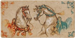 Блюдо прямоугольное, Лошади ветра , 19,3 X 10 cm, арт,1751CVIP01 ,CHEVAUX DU VENT, GIEN Блюдо прямоугольное, Лошади ветра , 19,3 X 10 cm, арт,1751CVIP01 ,CHEVAUX DU VENT, GIEN