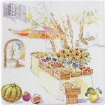 Тарелка квадратная 17 X 17 см., PROVENCE, GIEN, 1774CCCP01 Тарелка квадратная 17 X 17 см., PROVENCE, GIEN, 1774CCCP01