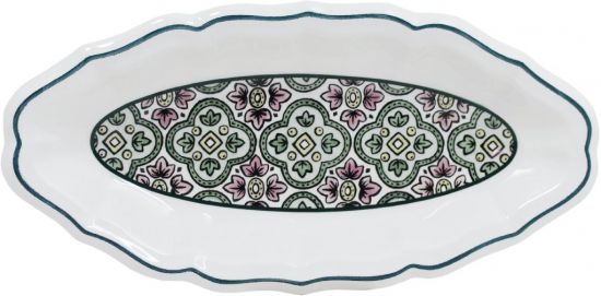 Блюдо овальное темное DOMINOTE, 26,5 X 13,2 cm GIEN