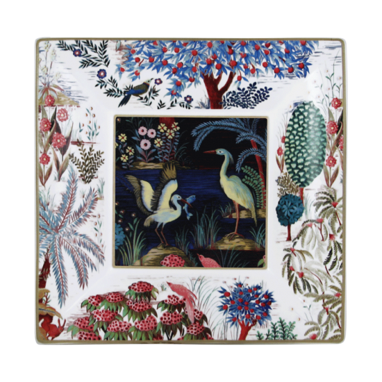 Блюдо под фрукты / сладости  LE JARDIN DU PALAIS, 17 X 17 см,, GIEN Блюдо под фрукты / сладости  LE JARDIN DU PALAIS, 17 X 17 см,, GIEN