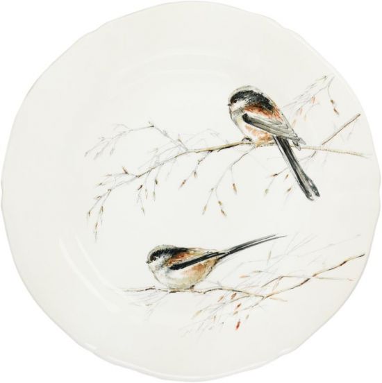 Тарелка десертная LONG TAILED TIT, LES OISEAUX DE LA FORET, Д 23,2 cm GIEN Тарелка десертная LONG TAILED TIT, LES OISEAUX DE LA FORET, Д 23,2 cm GIEN