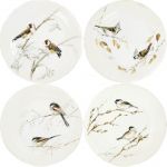 Тарелка десертная набор 4 ШТ.., LES OISEAUX DE LA FORET,  23,2 cm GIEN Тарелка десертная набор 4 ШТ.., LES OISEAUX DE LA FORET,  23,2 cm GIEN