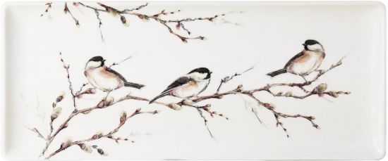 Блюдо прямоугольное LES OISEAUX DE LA FORET, 36 X 15,5 cm GIEN Блюдо прямоугольное LES OISEAUX DE LA FORET, 36 X 15,5 cm GIEN
