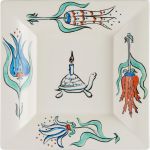 Тарелка квадратная 22 X 22 см., LA FAVORITE, GIEN Тарелка квадратная 22 X 22 см., LA FAVORITE, GIEN