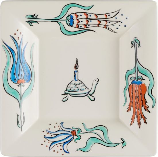 Тарелка квадратная 17 X 17 см., LA FAVORITE, GIEN Тарелка квадратная 17 X 17 см., LA FAVORITE, GIEN