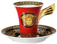 Чашка с блюдцем  Versace MEDUSA арт. 19300-409605-14720 Чашка с блюдцем  Versace MEDUSA арт. 19300-409605-14720