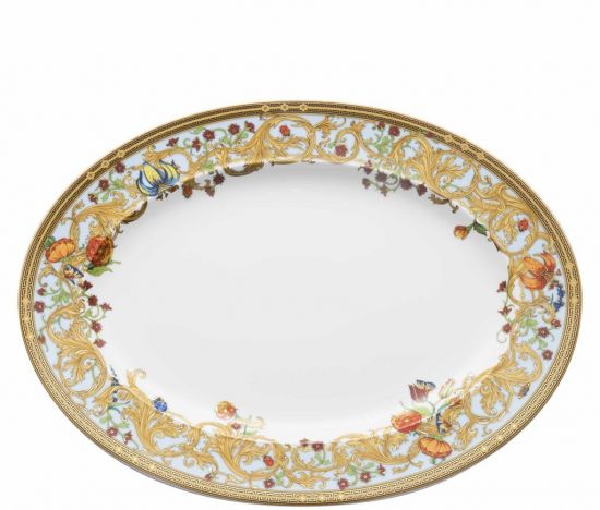 Блюдо овальное 34 см.,  Versace JARDIN DE VERSACE арт. 19300-409609-12734 Блюдо овальное 34 см.,  Versace JARDIN DE VERSACE арт. 19300-409609-12734