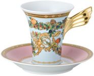 Чашка с блюдцем  Versace JARDIN DE VERSACE арт. 19300-409609-14720 Чашка с блюдцем  Versace JARDIN DE VERSACE арт. 19300-409609-14720