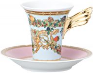 Чашка с блюдцем  Versace JARDIN DE VERSACE арт. 19300-409609-14740 Чашка с блюдцем  Versace JARDIN DE VERSACE арт. 19300-409609-14740