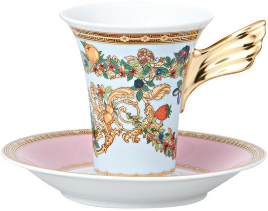 Чашка с блюдцем  Versace JARDIN DE VERSACE арт. 19300-409609-14740 Чашка с блюдцем  Versace JARDIN DE VERSACE арт. 19300-409609-14740