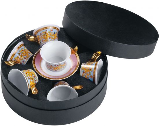 Набор чашек с блюдцами  6 шт  Versace JARDIN DE VERSACE арт. 19300-409609-29253 Набор чашек с блюдцами  6 шт  Versace JARDIN DE VERSACE арт. 19300-409609-29253