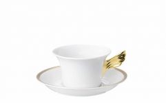 Чашка с блюдцем  Versace MEANDRE D'OR арт. 19310-409950-14640 Чашка с блюдцем  Versace MEANDRE D'OR арт. 19310-409950-14640