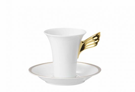 Чашка с блюдцем  Versace MEANDRE D'OR арт. 19310-409950-14740 Чашка с блюдцем  Versace MEANDRE D'OR арт. 19310-409950-14740