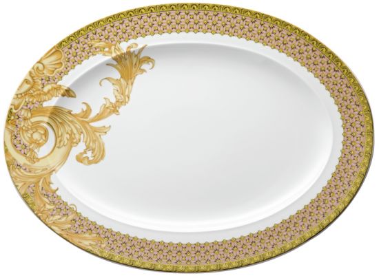 Блюдо овальное 40 см.,  Versace LES REVES BYZANTINS арт. 19325-403624-12740 Блюдо овальное 40 см.,  Versace LES REVES BYZANTINS арт. 19325-403624-12740
