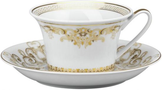 Чашка с блюдцем 200 мл., Versace MEDUSA GALA арт. 19325-403635-14640 Чашка с блюдцем 200 мл., Versace MEDUSA GALA арт. 19325-403635-14640
