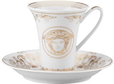 Чашка с блюдцем  Versace MEDUSA GALA арт. 19325-403635-14720 Чашка с блюдцем  Versace MEDUSA GALA арт. 19325-403635-14720
