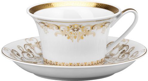 Чашка с блюдцем  Versace MEDUSA GALA GOLD арт. 19325-403636-14640 Чашка с блюдцем  Versace MEDUSA GALA GOLD арт. 19325-403636-14640