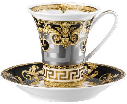 Чашка с блюдцем 230 мл., Versace PRESTIGE GALA арт. 19325-403637-14740 Чашка с блюдцем 230 мл., Versace PRESTIGE GALA арт. 19325-403637-14740