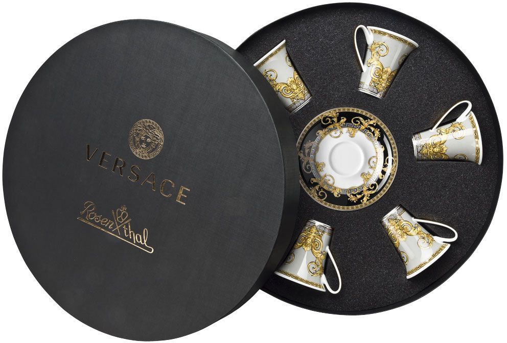 Набор чашек с блюдцами  6 шт  Versace PRESTIGE GALA арт. 19325-403637-29254