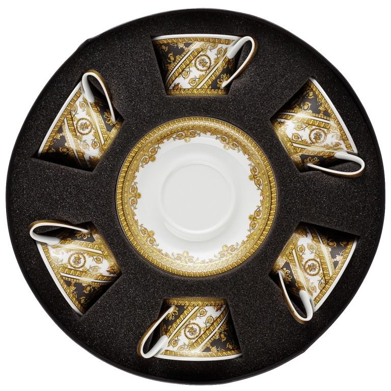 Набор чашек с блюдцами  6 шт  Versace I LOVE BAROQUE арт. 19325-403651-29253