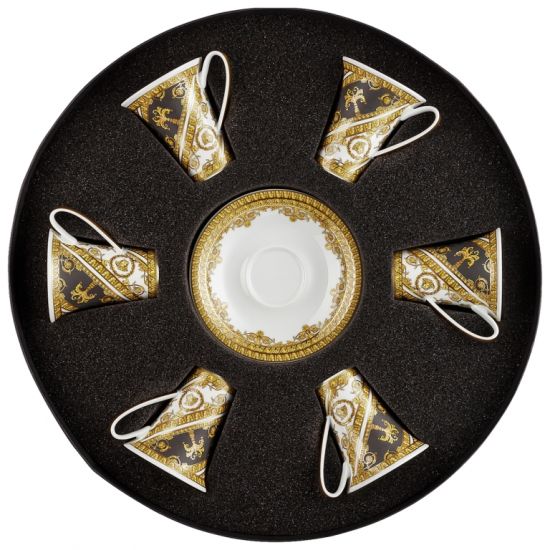 Набор чашек с блюдцами  6 шт  Versace I LOVE BAROQUE арт. 19325-403651-29254 Набор чашек с блюдцами  6 шт  Versace I LOVE BAROQUE арт. 19325-403651-29254