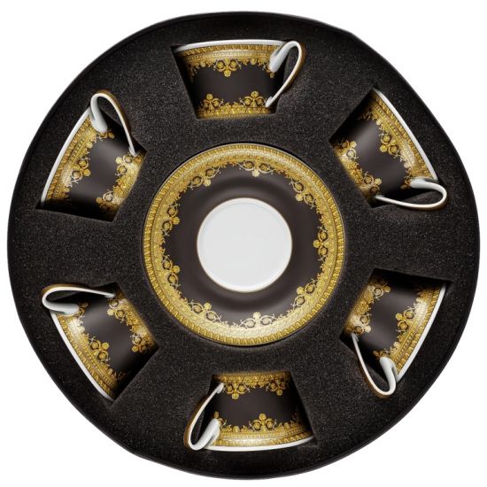 Набор чашек с блюдцами  6 шт  Versace I LOVE BAROQUE арт. 19325-403653-29253 Набор чашек с блюдцами  6 шт  Versace I LOVE BAROQUE арт. 19325-403653-29253