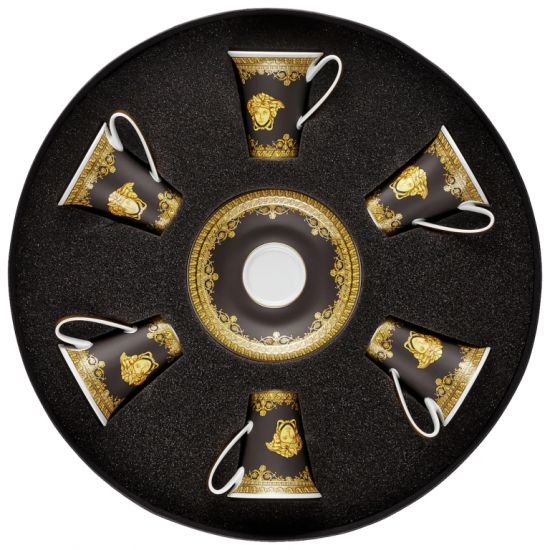 Набор чашек с блюдцами  6 шт  Versace I LOVE BAROQUE арт. 19325-403653-29254 Набор чашек с блюдцами  6 шт  Versace I LOVE BAROQUE арт. 19325-403653-29254