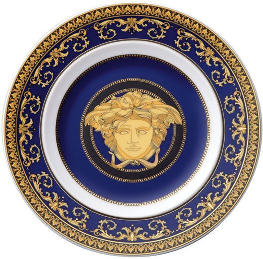 Тарелка для хлеба 18 см., Versace MEDUSA BLAU арт. 19325-409620-10218 Тарелка для хлеба 18 см., Versace MEDUSA BLAU арт. 19325-409620-10218