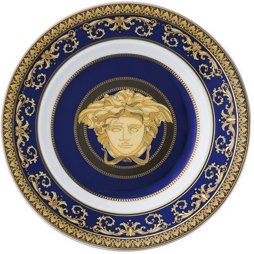 Тарелка для хлеба 18 см., Versace MEDUSA BLAU арт. 19325-409620-20018 Тарелка для хлеба 18 см., Versace MEDUSA BLAU арт. 19325-409620-20018