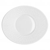 Блюдце под чашку 20х17 см., BOREAL SATIN WHITE, DEGRENNE, арт.193323